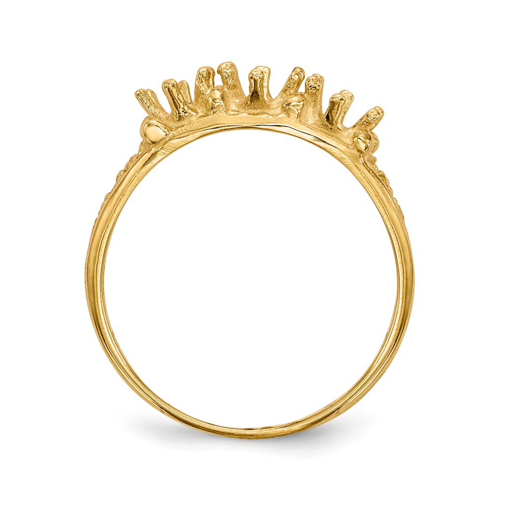 14k 3 Stone Family Ring Mounting (No Stone Included)