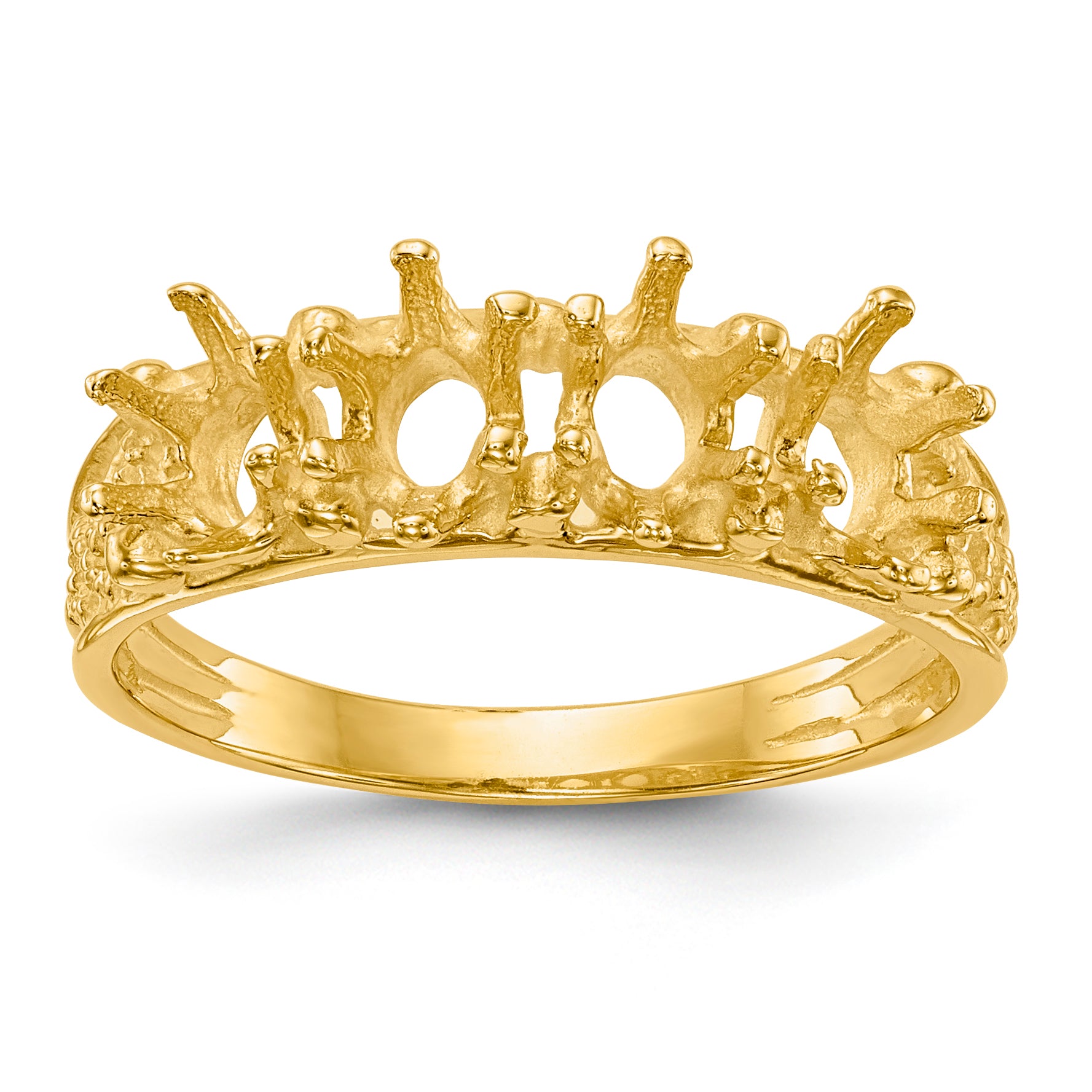 14k 4 Stone Family Ring Mounting (No Stone Included)