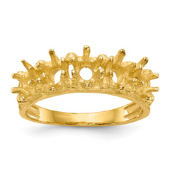 14k 5 Stone Family Ring Mounting (No Stone Included)