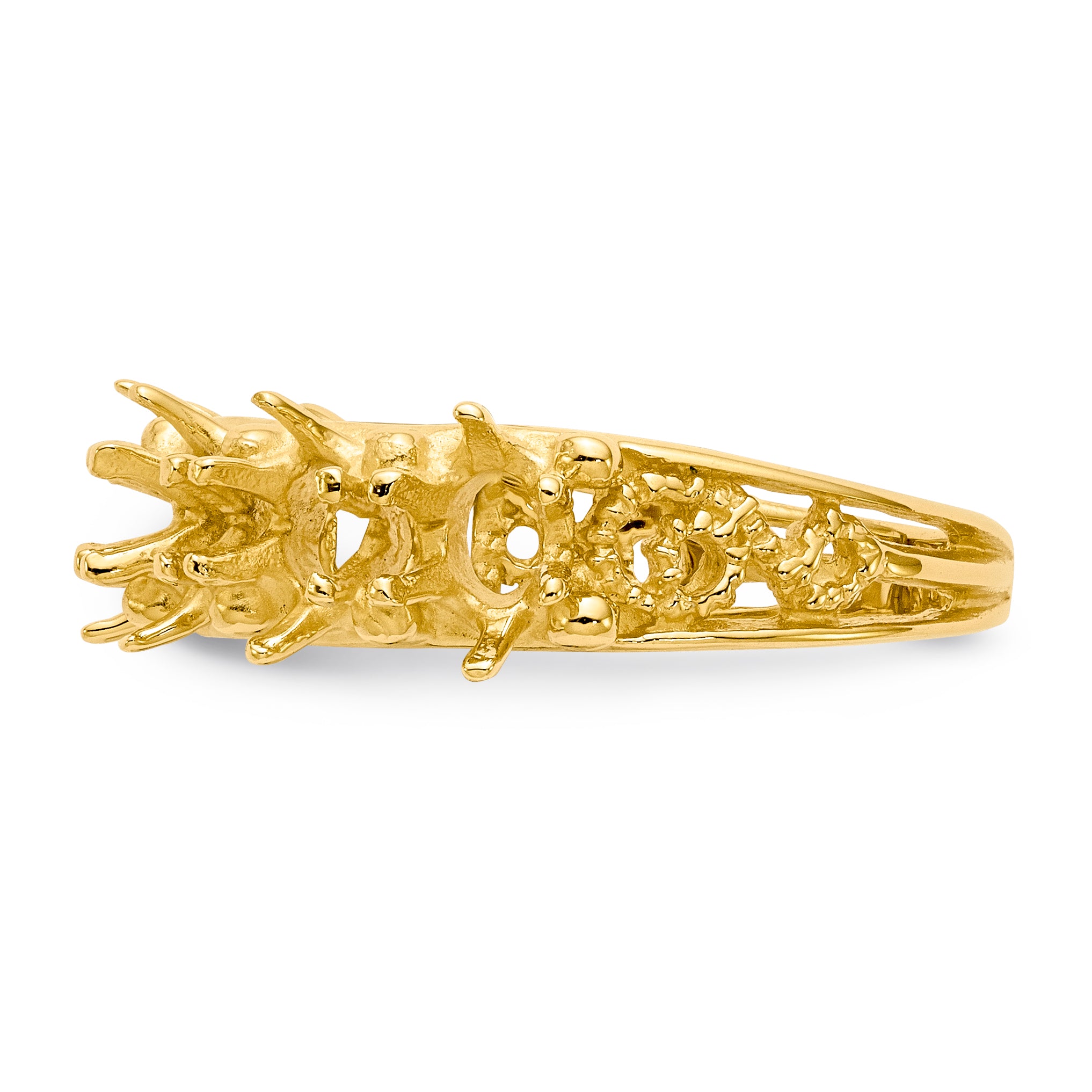 14k 6 Stone Family Ring Mounting (No Stone Included)