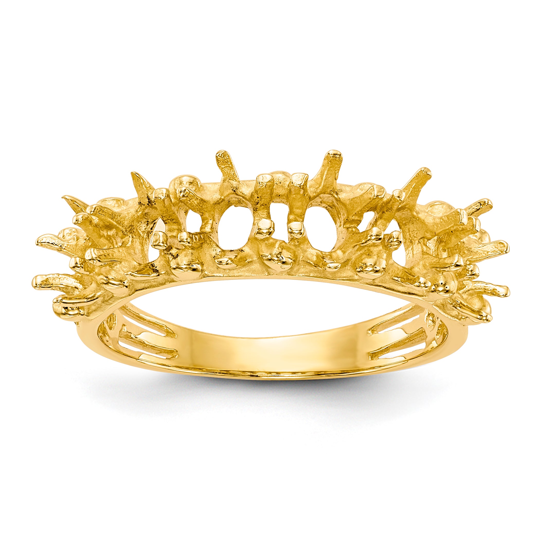 14k 6 Stone Family Ring Mounting (No Stone Included)