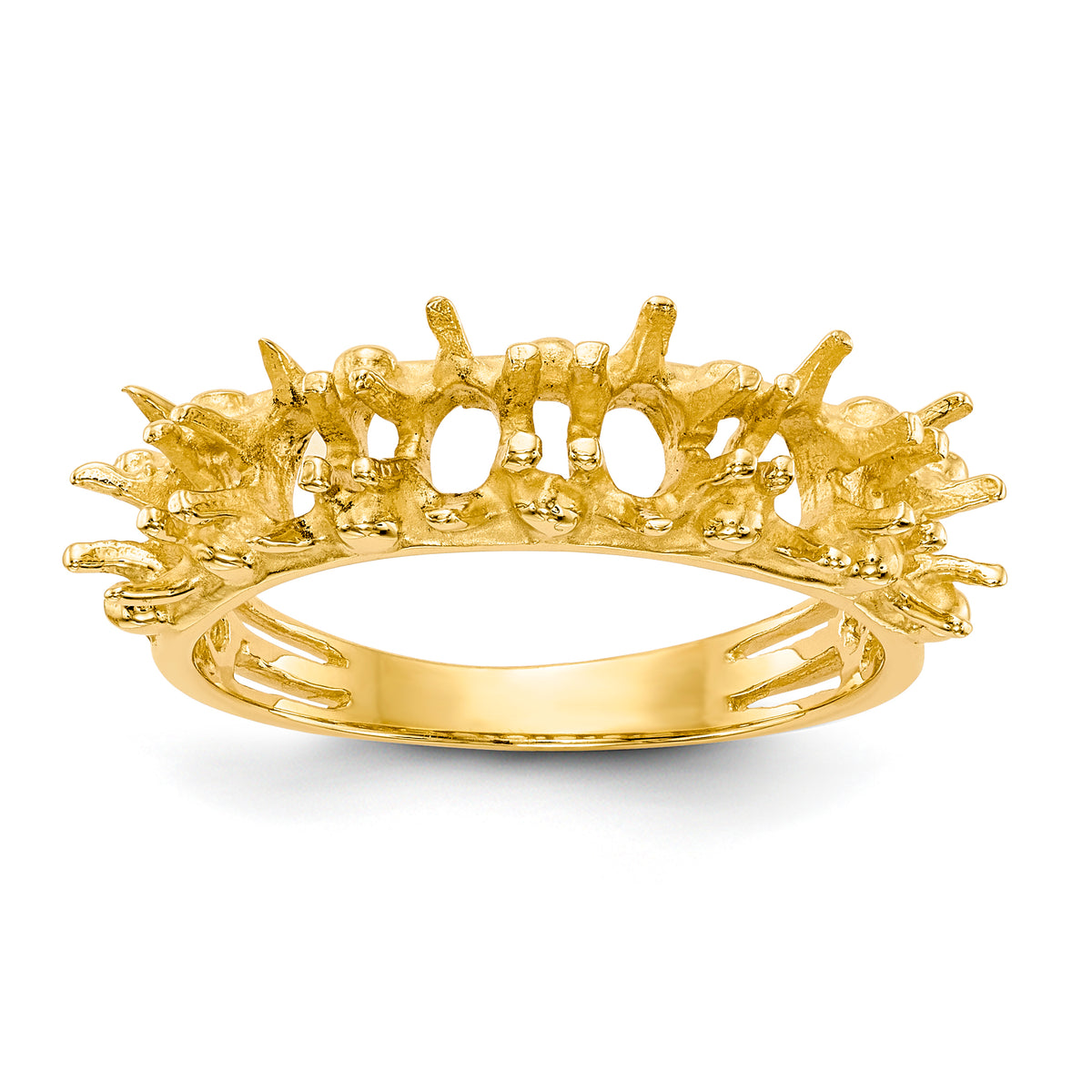 14k 6 Stone Family Ring Mounting (No Stone Included)