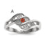 14k White Gold Genuine family jewelry ring