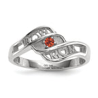 14k White Gold Genuine family jewelry ring