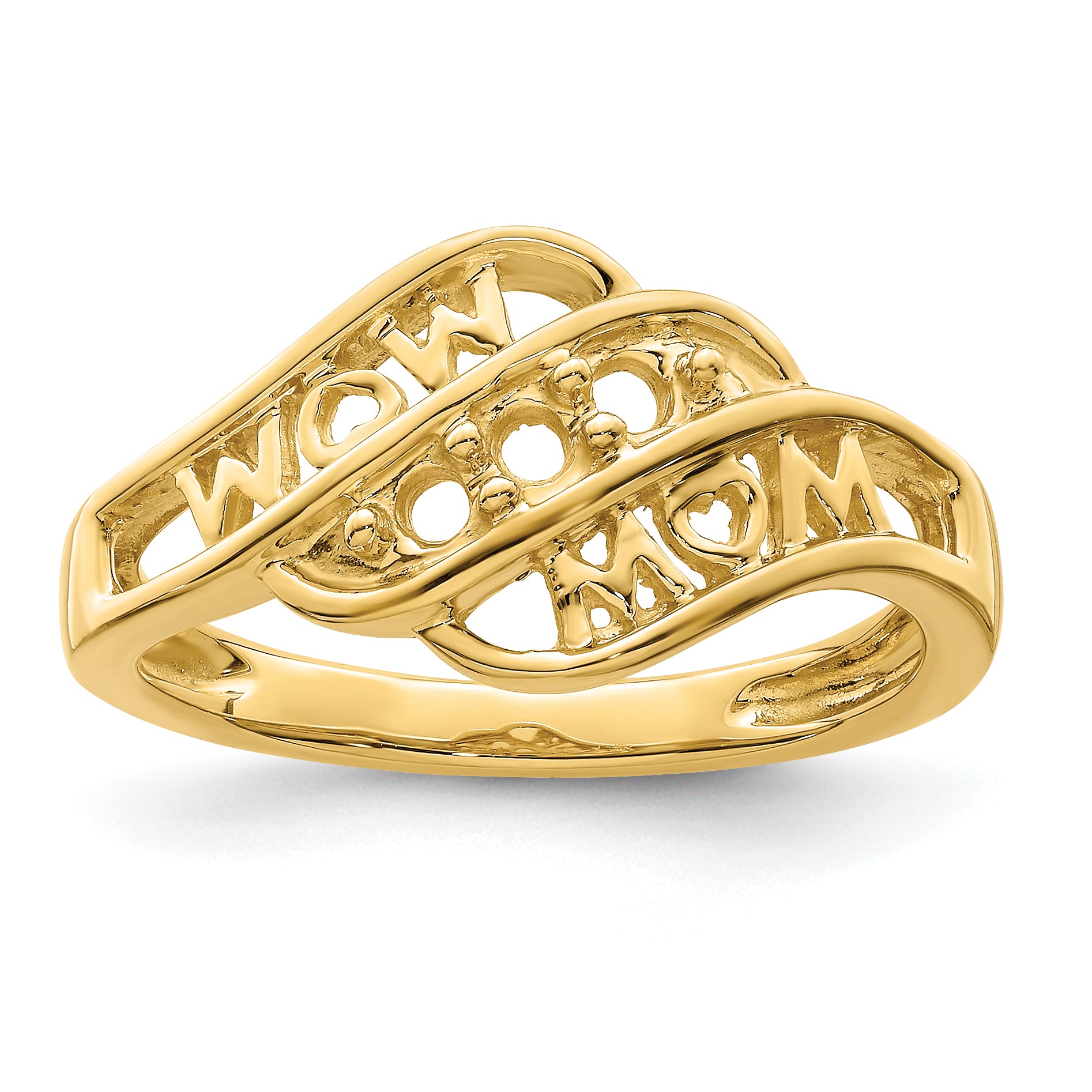 14k Synthetic Family Jewelry Ring