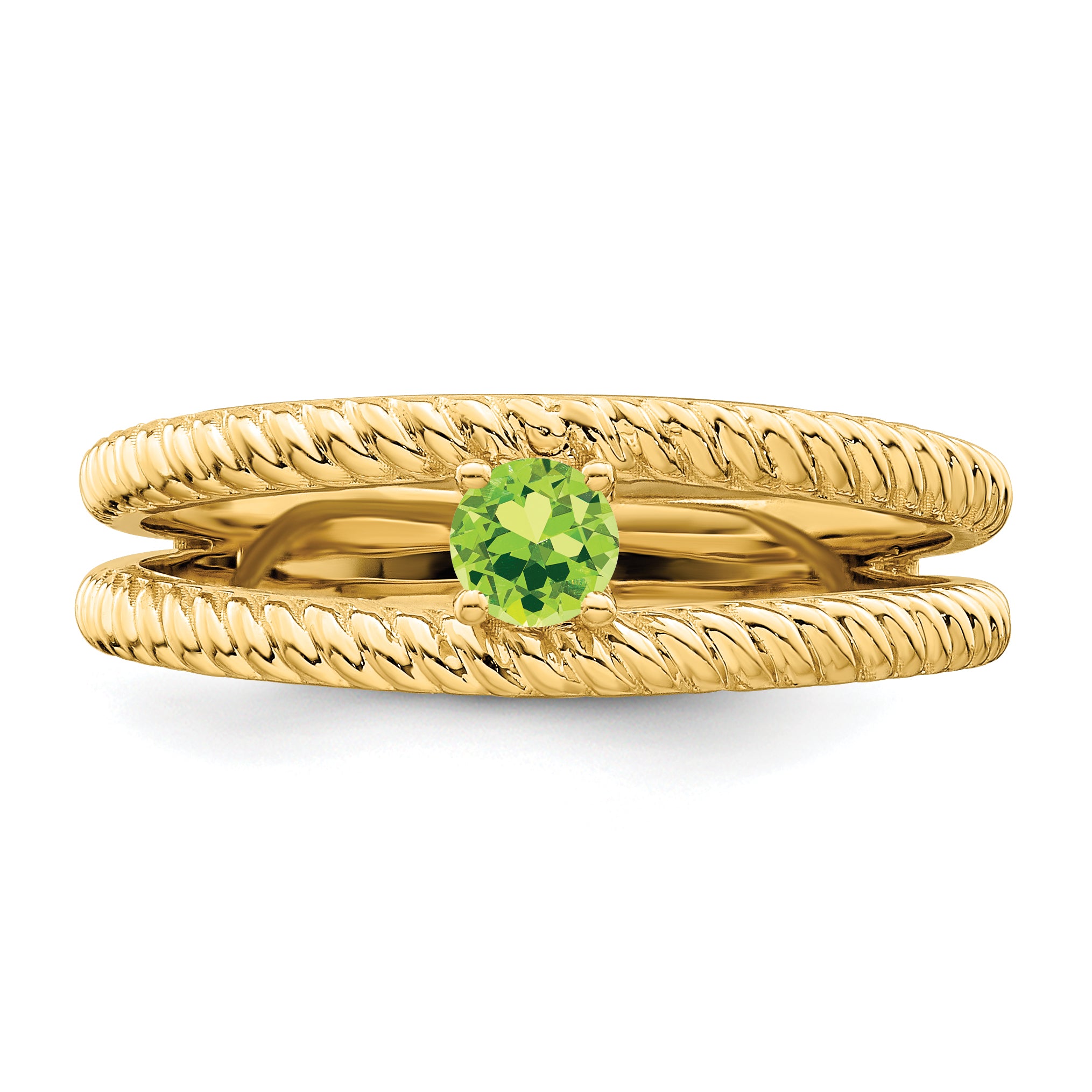 14k Synthetic Family Jewelry Ring