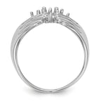 14k White Gold 4 Stone Family Ring Mounting (No Stone Included)
