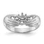 14k White Gold 4 Stone Family Ring Mounting (No Stone Included)