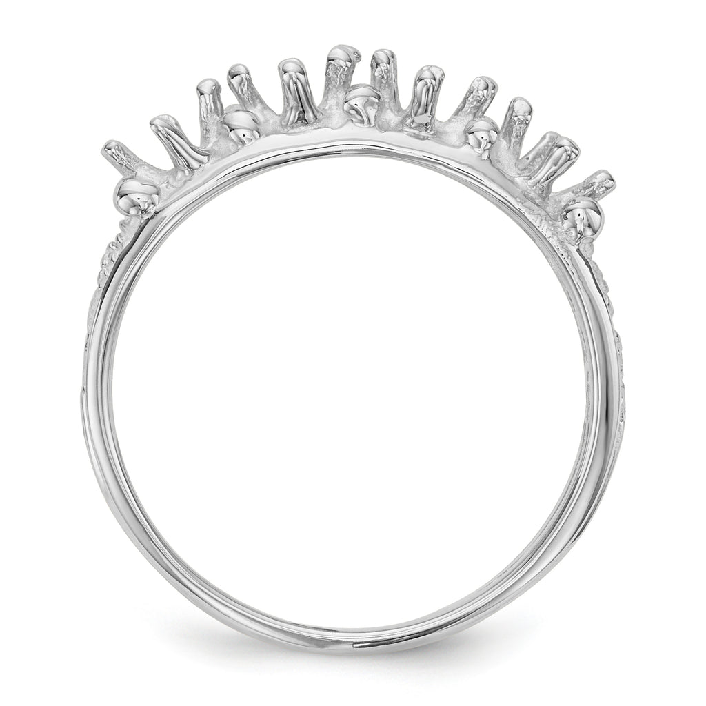 14k White Gold 4 Stone Family Ring Mounting (No Stone Included)
