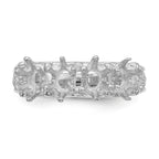 14k White Gold 4 Stone Family Ring Mounting (No Stone Included)