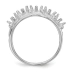 14k White Gold 5 Stone Family Ring Mounting (No Stone Included)