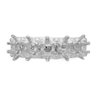 14k White Gold 5 Stone Family Ring Mounting (No Stone Included)