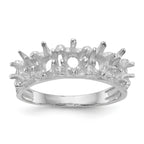14k White Gold 5 Stone Family Ring Mounting (No Stone Included)