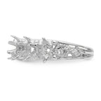 14k White Gold 6 Stone Family Ring Mounting (No Stone Included)