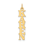 14k Yellow Gold Name Plate Charm