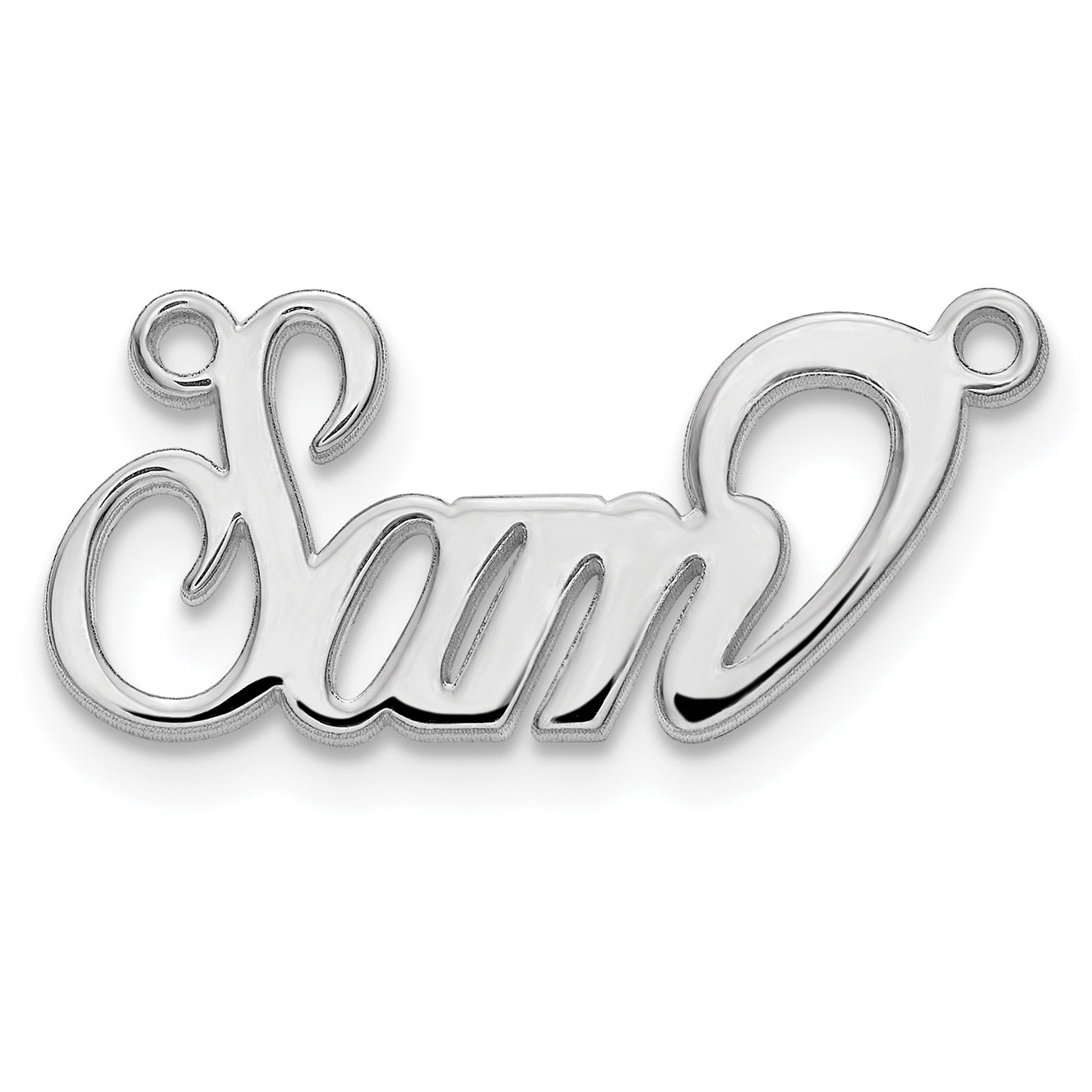 10k White Gold Name Plate Secondary image