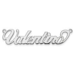 10k White Gold Name Plate