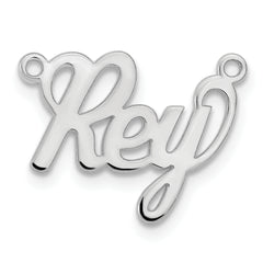 10k White Gold Name Plate
