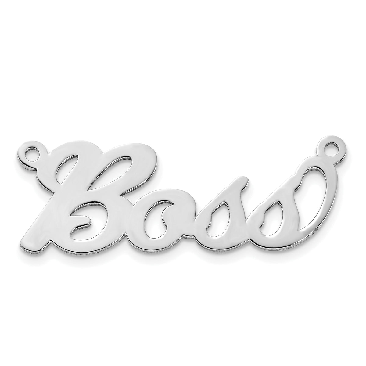 10k White Gold Name Plate