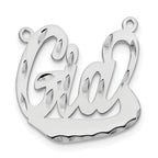 SS/Rhodium-plated Diamond-cut Underlined Name Plate