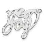 Sterling Silver/Rhodium-plated Diamond-cut name Plate