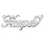 10k White Gold Diamond-cut Name Plate