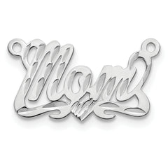 14k White Gold Diamond-cut Heart Name Plate