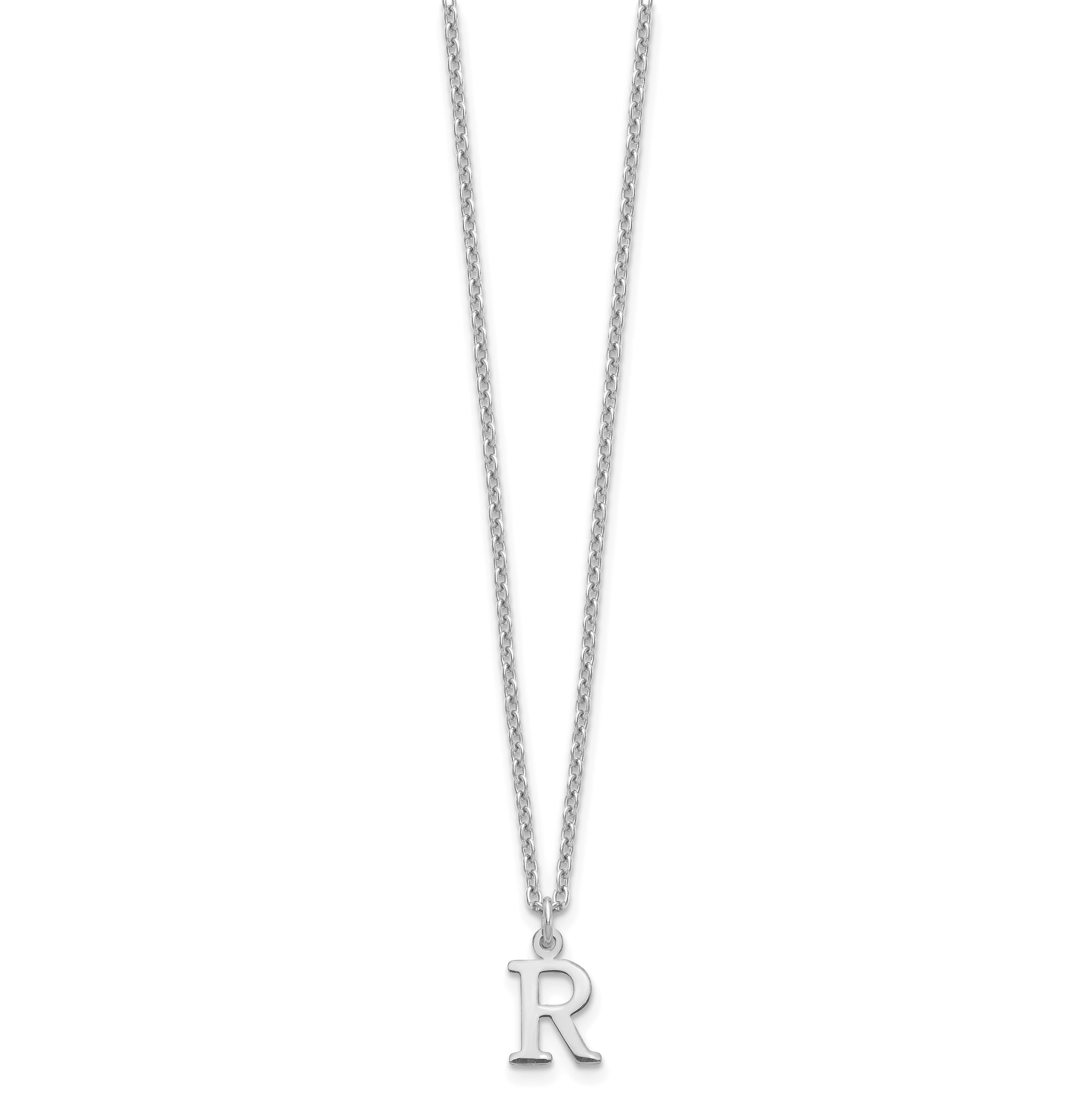 10KW Cutout Letter R Initial Necklace Secondary image