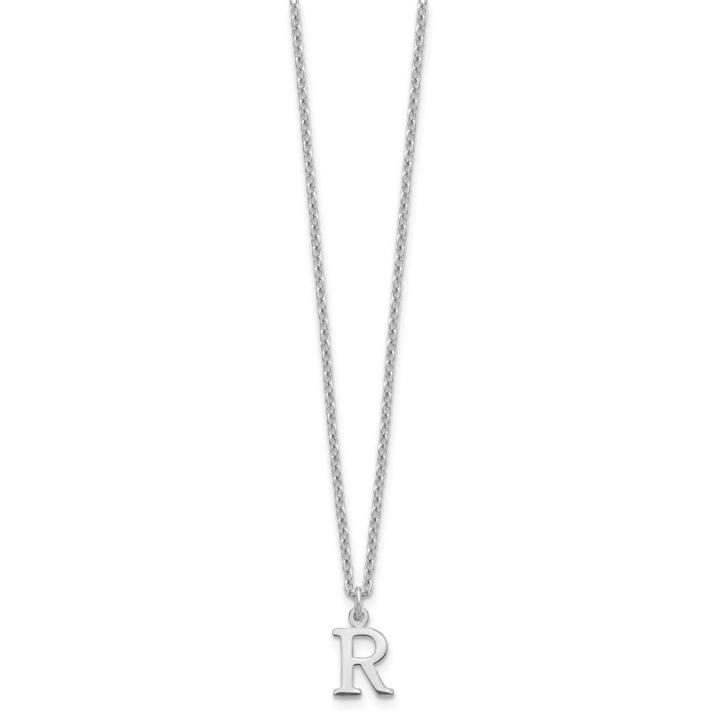 10KW Cutout Letter R Initial Necklace