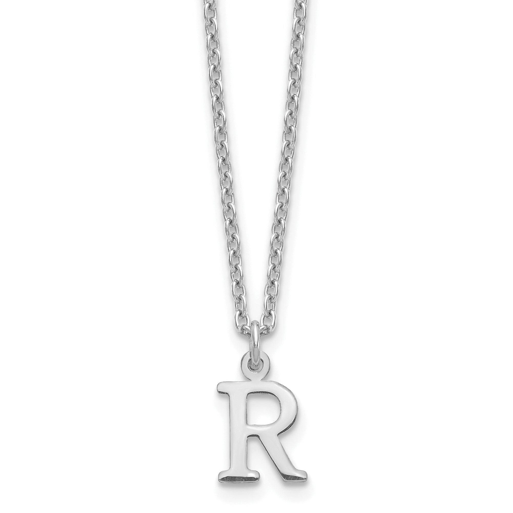 10KW Cutout Letter R Initial Necklace Main image