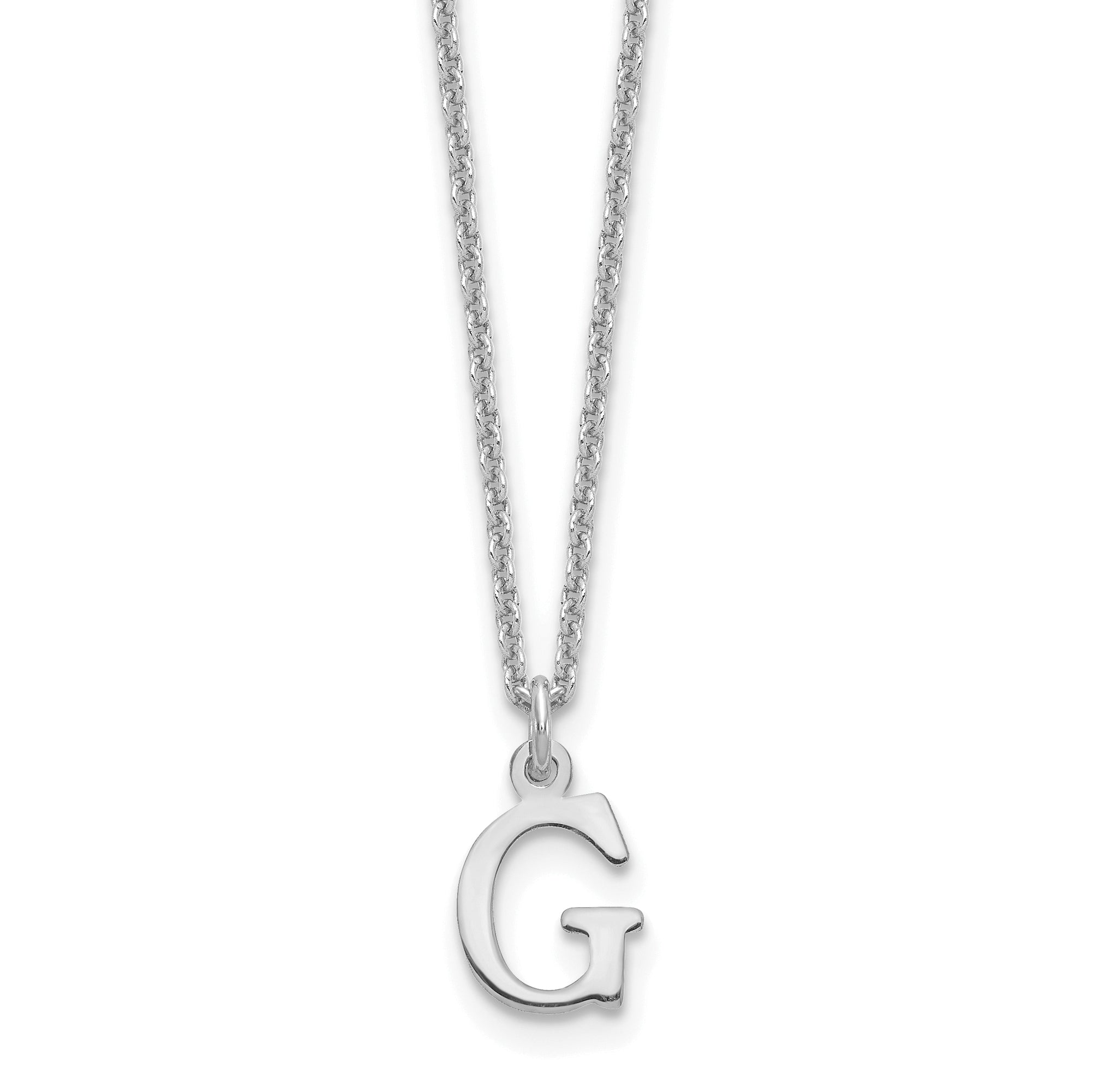10KW Cutout Letter G Initial Necklace Main image