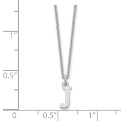 10KW Cutout Letter J Initial Necklace