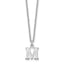 10KW Cutout Letter M Initial Necklace