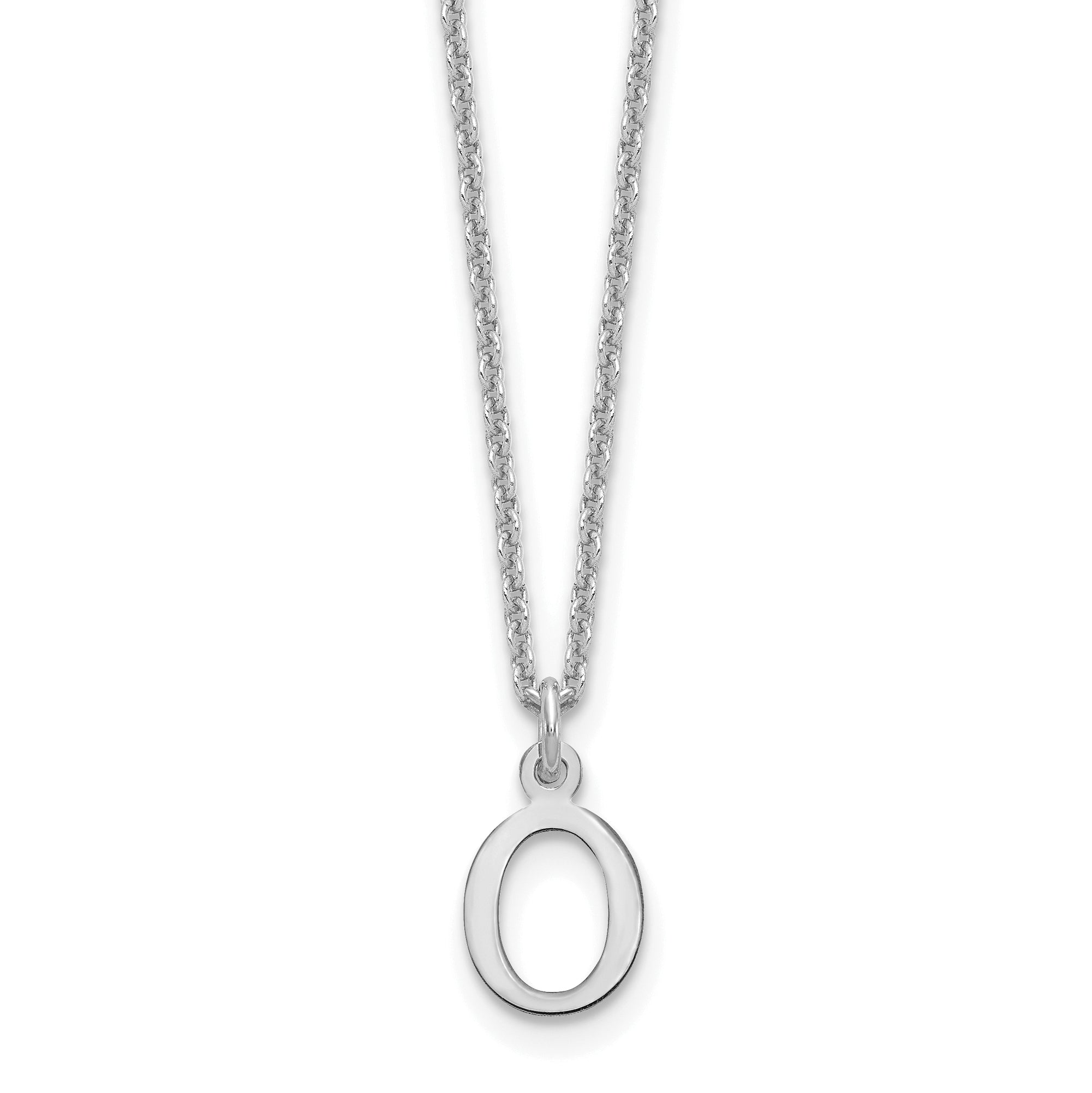 10KW Cutout Letter O Initial Necklace Main image