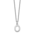10KW Cutout Letter O Initial Necklace