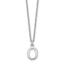 10KW Cutout Letter O Initial Necklace