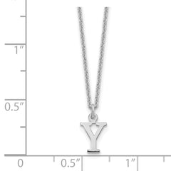 10KW Cutout Letter Y Initial Necklace