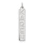 Sterling Silver/Rhodium-plated Large Garfield Font  Bar Charm