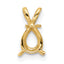 14k 7x5mm Pear Pendant Mounting (No Stone Included)