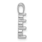 14k White Gold Holds 4.0/3.4/3.0mm Three-stone Pendant Mounting (No Stone Included)