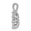 14k White Gold 1/2 carat Lab Grown Diamond VS/SI+ G+ Three Stone Pendant