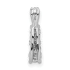 14k White Gold 1/2 carat Lab Grown Diamond VS/SI+ G+ Three Stone Pendant