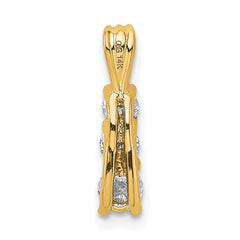 14k 1/2 carat Lab Grown Diamond VS/SI+ G+ Three Stone Pendant