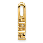 14k Holds 3.6/3.1/2.9mm Three-Stone Curved Bar Chain Slide Mounting (No Stone Included)