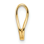 14k Holds 2.8mm Stone Teardrop-Shape Slide Mounting (No Stone Included) Fits up to 2mm Regular/6mm Fancy or Reversible Omega