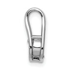 14k White Gold Holds 4.7mm Stone Teardrop-Shape Slide Mounting (No Stone Included) Fits up to 3mm Regular/6mm Fancy or Reversible Omega