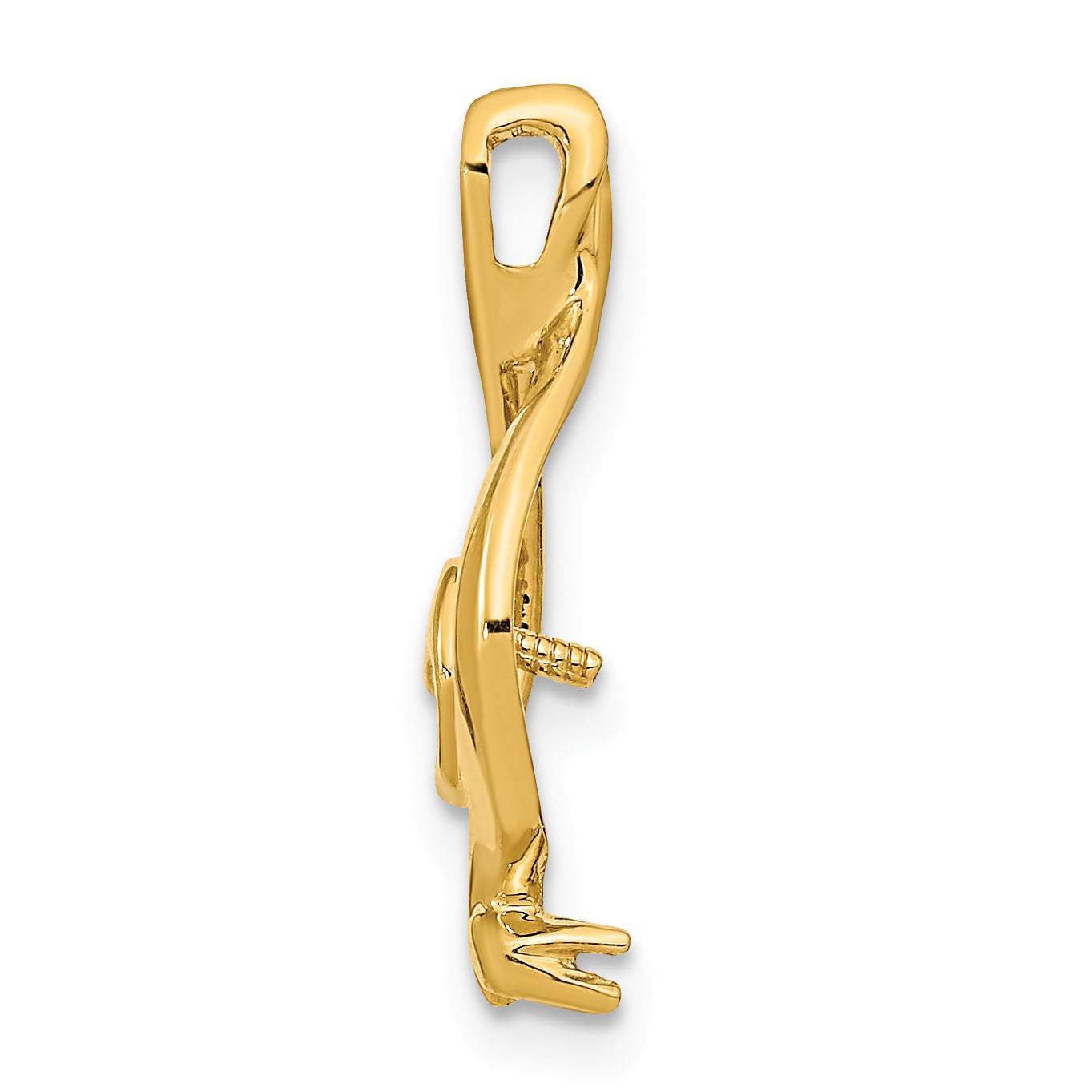 14k Pearl Pendant and Diamond Mounting (No Stone Included)