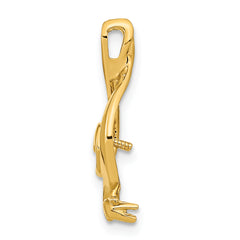14k Pearl Pendant and Diamond Mounting (No Stone Included)