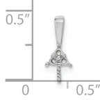14k White Gold Pearl and Diamond Pendant Mounting (No Stone Included)