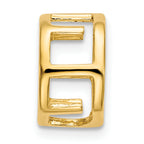 14k 6mm Round Stone Bezel Pendant Mounting (No Stone Included)